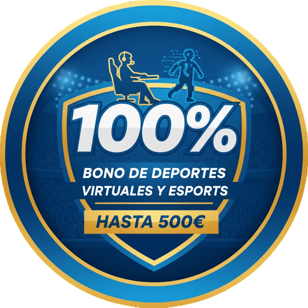 100% Bono de deportes virtuales y eSports hasta 500€