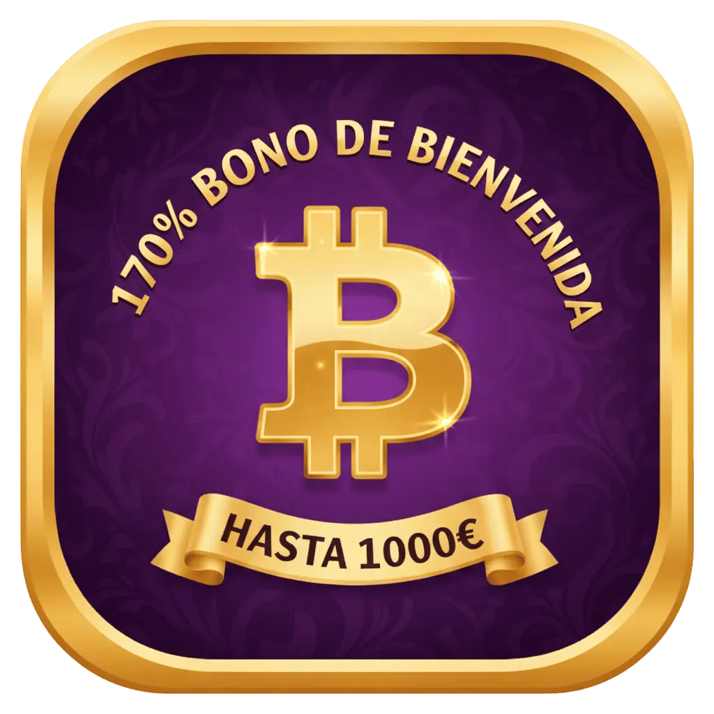 170% Bono de bienvenida con criptomonedas hasta 1000€