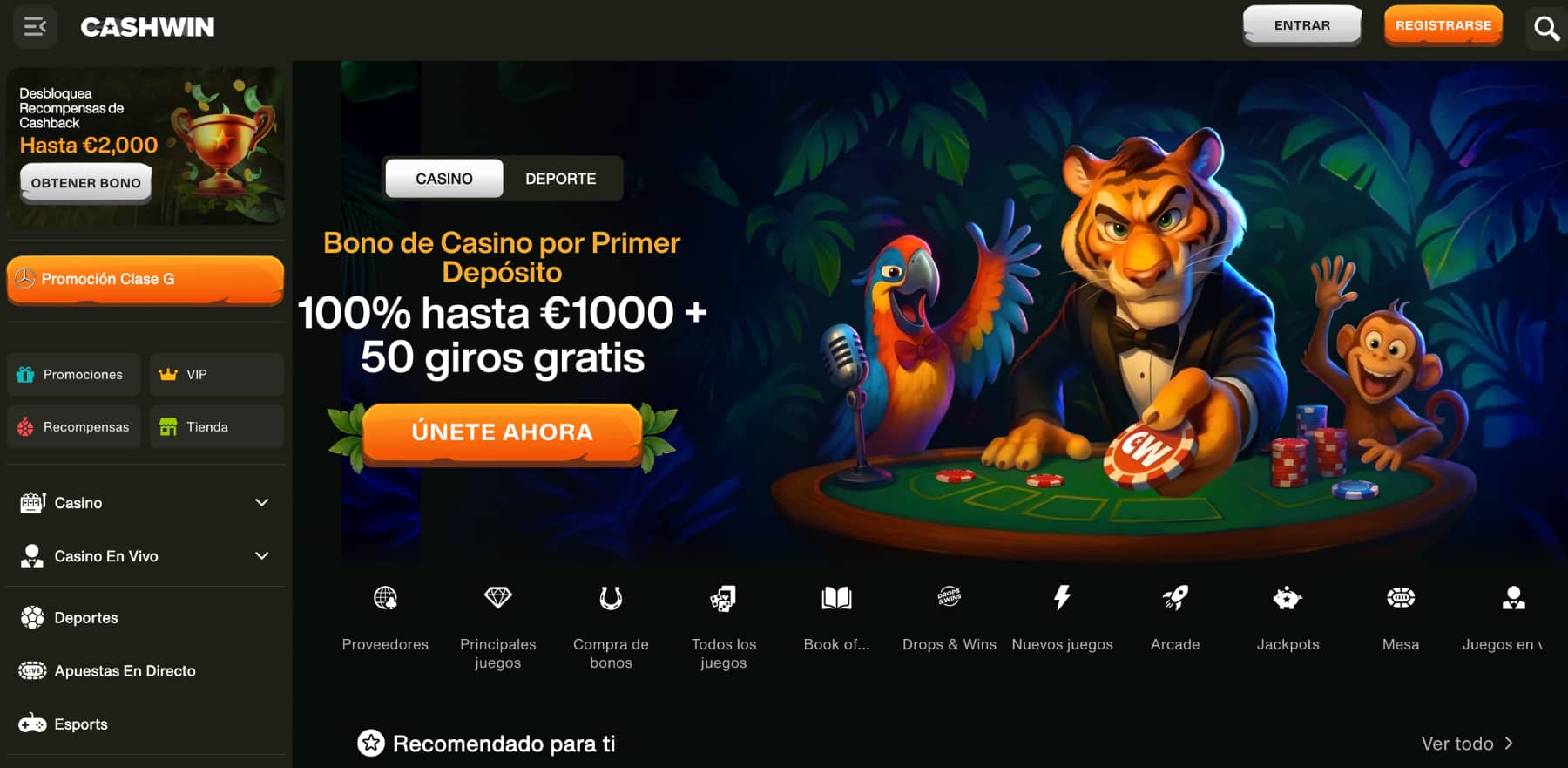 CashWin apuestas
