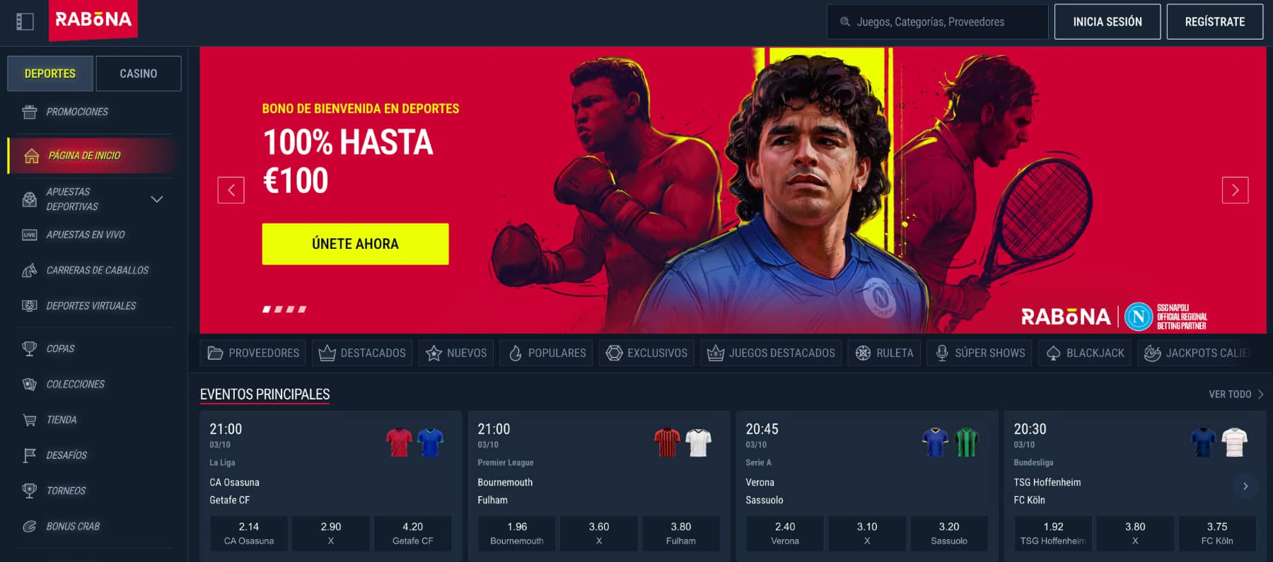 Rabona apuestas deportivas
